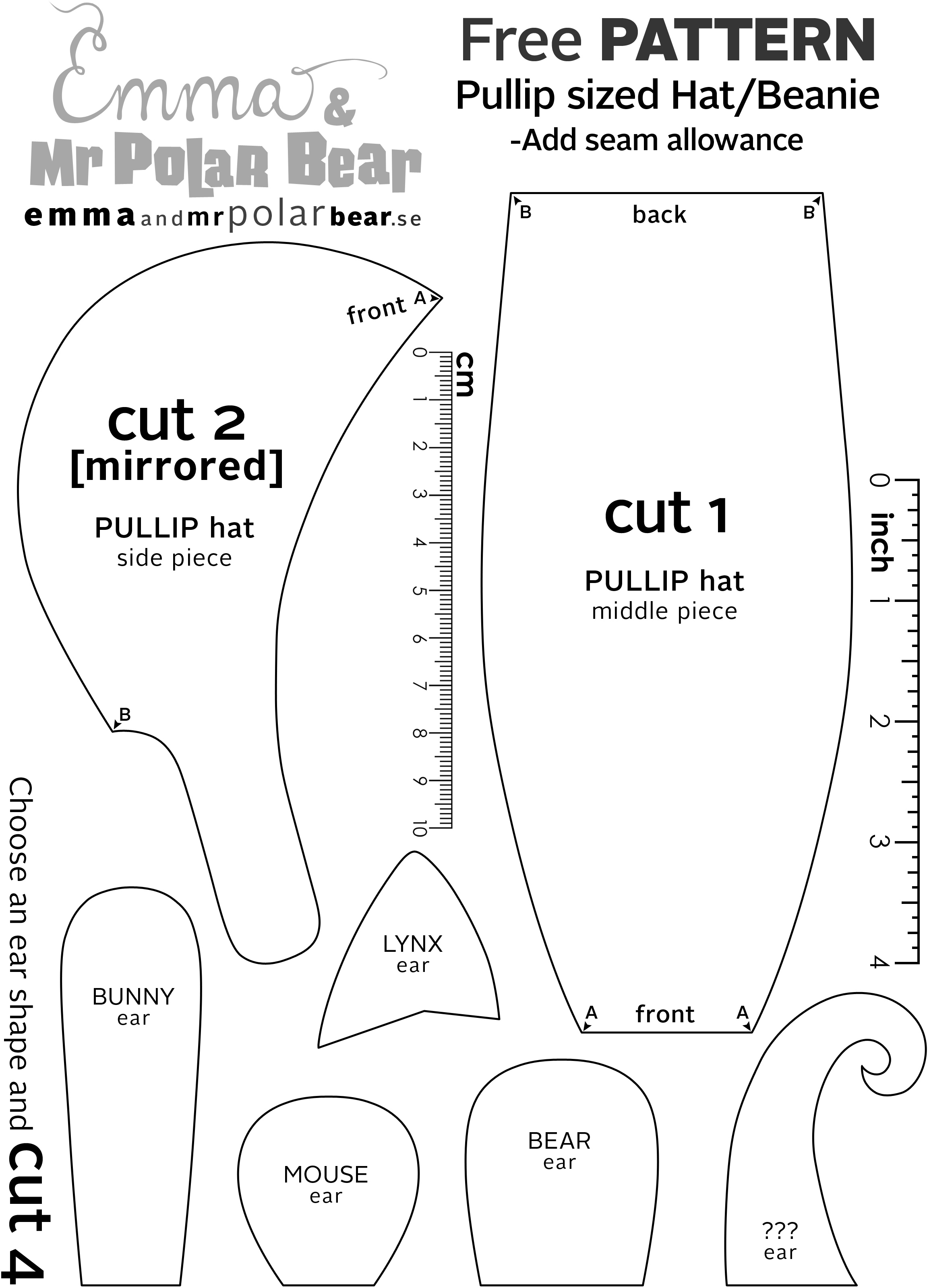 free doll hat patterns