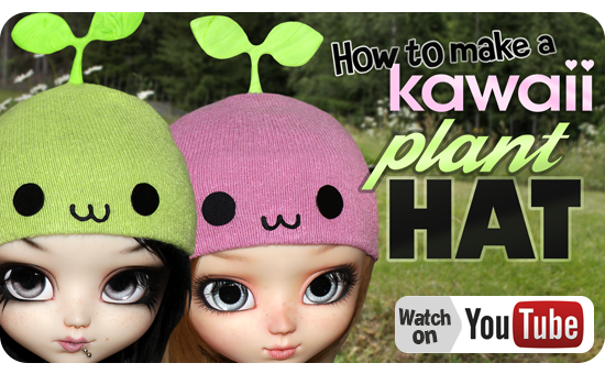 How to make a Kawaii Plat Hat for your Doll YouTube Tutorial